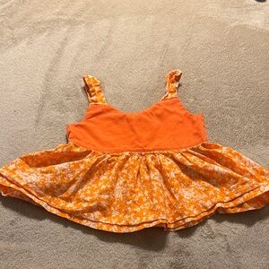 Orange Floral top